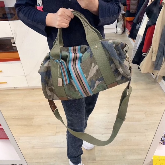 Clearance Valentino Canvas Camo Weekender Bag - Picture 6 of 6